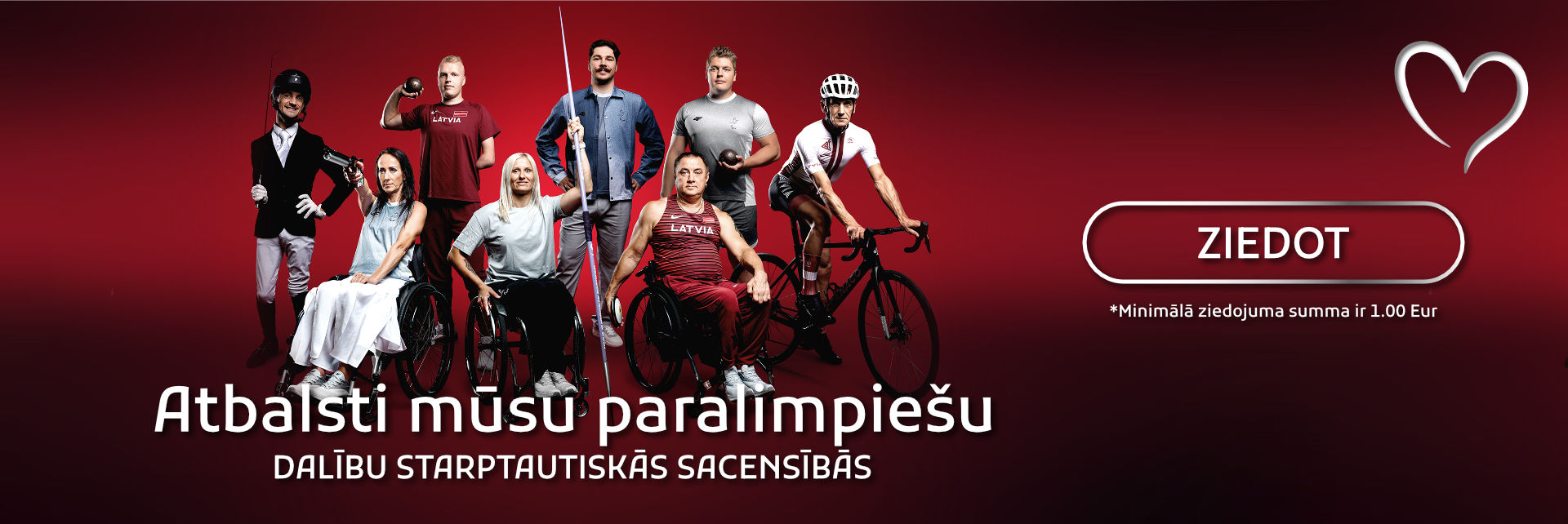 Ziedo paralimpiešu atbalstam